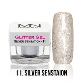 Glitter Gel - no.11. - Silver Sensation - 4g